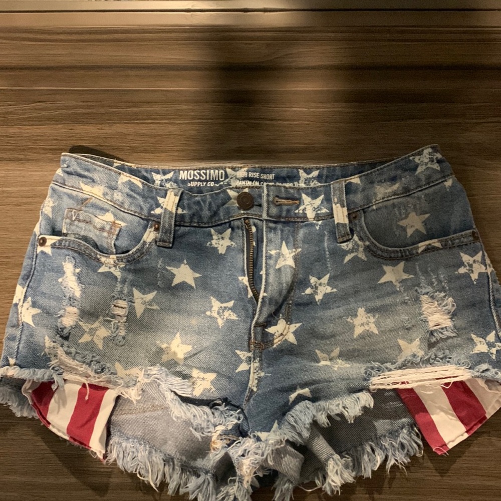 High rise short shorts